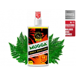 Mugga Strong Spray 50% DEET 75 ml na komary tropikalne